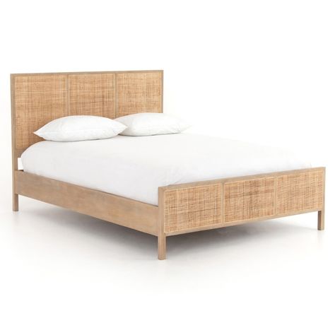 Beds, Bed Frames | Modern King & Queen Size Bed | Zin Home Queen Beds For Sale, Platform Bed Hack, Ikea Platform Bed Hack, Ikea Platform, Ikea Platform Bed, Wooden Headboards, Rattan Bed Frame, Coastal Style Furniture, Newport House