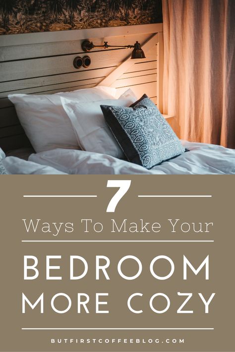 Who doesn't want a more cozy bedroom? Here's 7 simple tricks to make your bedroom feel more cozy on a budget. Bedroom Styles Cozy, How To Make A Big Bedroom Feel Cozy, How To Make A Bedroom Feel Cozy, How To Make A Bedroom Cozy, How To Make Bedroom Cozy, Honeymoon Bedroom, Casual Bedroom, Bed Steps, Bedroom Hacks