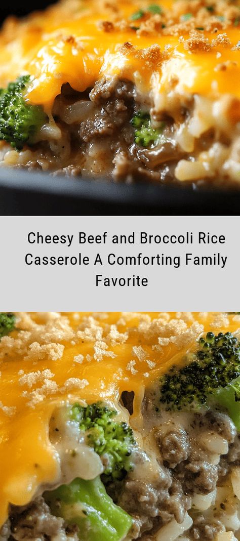 Discover the ultimate comfort food with this Cheesy Beef and Broccoli Rice Casserole! Perfect for busy weeknights, this one-pan dish features savory ground beef, vibrant broccoli, and gooey cheddar cheese layered over fluffy rice. With easy prep and cooking instructions, you’ll have a delicious meal ready in just an hour. Customize it with extra veggies or spices to suit your taste. Whether enjoyed on a cozy family night or served at gatherings, this casserole is sure to become a favor Ground Turkey Broccoli Rice Casserole, Ground Beef Broccoli Rice, Ground Beef Rice And Broccoli, Broccoli Ground Beef Recipes, Broccoli And Ground Beef Recipes, Ground Beef Broccoli Recipe, Ground Beef And Broccoli Casserole, Ground Beef And Broccoli Recipes, Cheesy Beef And Broccoli