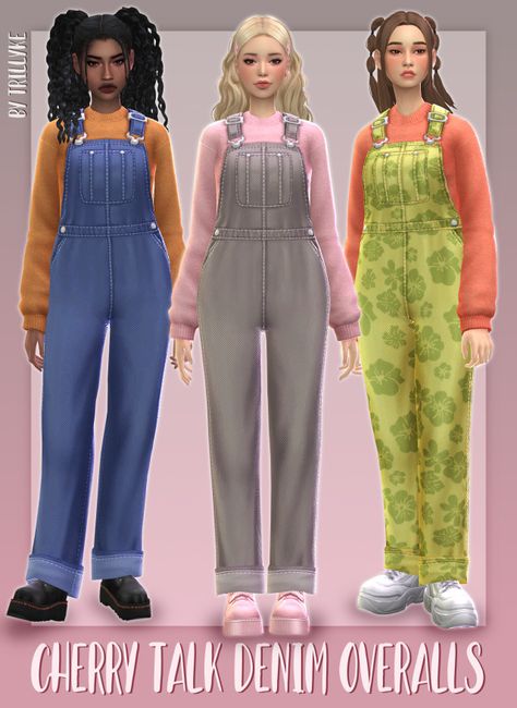 Sims 4 Cc Painter Outfit, Sims 4 Modest Clothes Cc, Sims 4 Cc Overalls, Sims4 Pose, Cc Clothes, Sims 4 Mm, Sims 4 Toddler, Sims4 Clothes, Sims 4 Mods Clothes