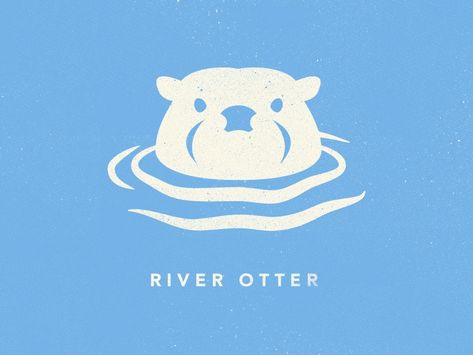 Otter Icon by JMCD on Dribbble Otter Icon, Otter Illustration, River Otter, Sea Otter, Information Graphics, Tough Day, Wall Graphics, 로고 디자인, Design Graphique