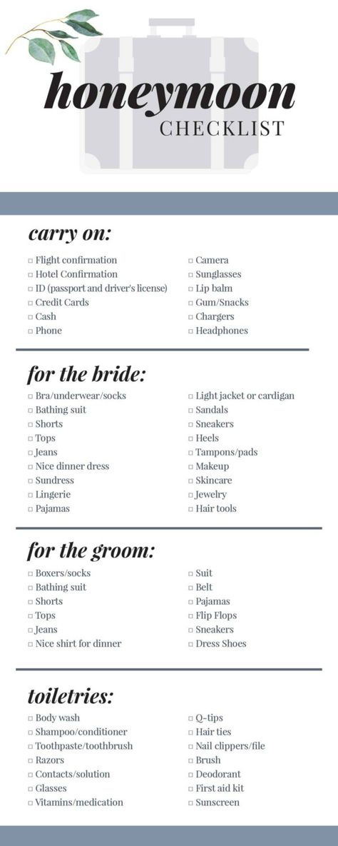 Things To Do On Honeymoon, Honeymoon Checklist, Cake And Flowers, Honeymoon Packing List, Honeymoon Packing, Honeymoon Essentials, Hopeful Romantic, Planning List, Leftover Food