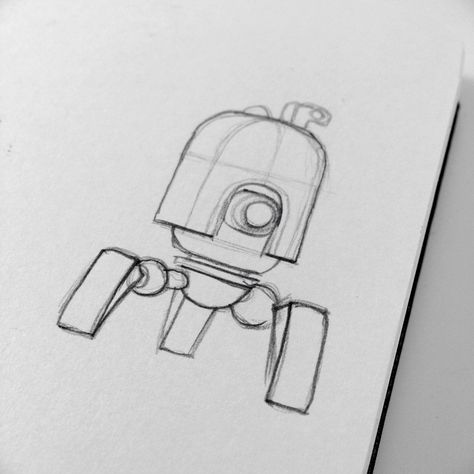 Drawings, doodles, and design | adroidaday: Droid #235 Droid pencil sketches… Star Wars Droids Concept Art, Robot Drawing, Robot Design Sketch, Robot Sketch, Ink Doodles, Cartoon Drawings Of Animals, Character Model Sheet, Digital Art Beginner, Pencil Sketches