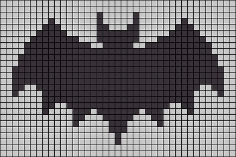 Crochet Bat, Small Tapestry, Graph Crochet, Crochet Halloween, Pixel Crochet, Halloween Crochet Patterns, Tapestry Crochet Patterns, Pixel Pattern, Pixel Art Pattern