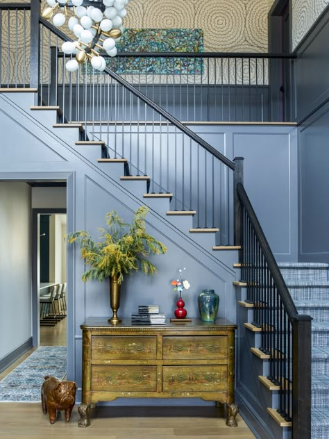 Interior Design New York, Stair Case, Contemporary Lamps, Luxe Interiors, Up House, Stairway To Heaven, Design Your Dream House, Entry Foyer, Cozy House