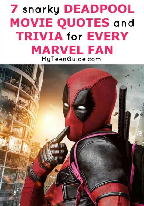 7 Snarky Deadpool Movie Quotes And Trivia For Every Marvel Fan  #LisalizaDesign #NerdyTshirt #Geek Marvel Movie Quotes, Deadpool Quotes Inspirational, Geek Love Quotes, Deadpool Love Quotes, Quotes From Marvel Movies, Deadpool Quotes Funny, Deadpool And Wolverine Quotes, Deadpool Movie Quotes, Deadpool Quotes