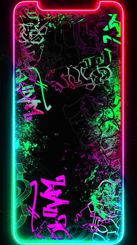 Neon Graffiti, Just Do It Wallpapers, Image Dbz, Cracked Wallpaper, Trippy Iphone Wallpaper, Best Wallpaper Hd, Qhd Wallpaper, Lip Wallpaper, Iphone Wallpaper For Guys