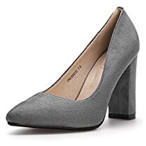 Check this out at Amazon Suede Heels Outfit, Office Shoes For Women, Gray Dress Shoes, Woman Wardrobe, Block High Heels, Heels Dress, Dress Office, Mugs Ceramic, Office Shoes