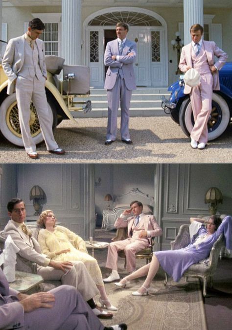 The Great Gatsby (1974). Costume Designer: Theoni V. Aldredge The Great Gatsby 1974 Costumes, Great Gatsby 1974, Great Gatsby Outfit, Mountain Man Clothing, Biba Fashion, Tv Costume, Dh Lawrence, Roaring 20s Fashion, Film Costumes