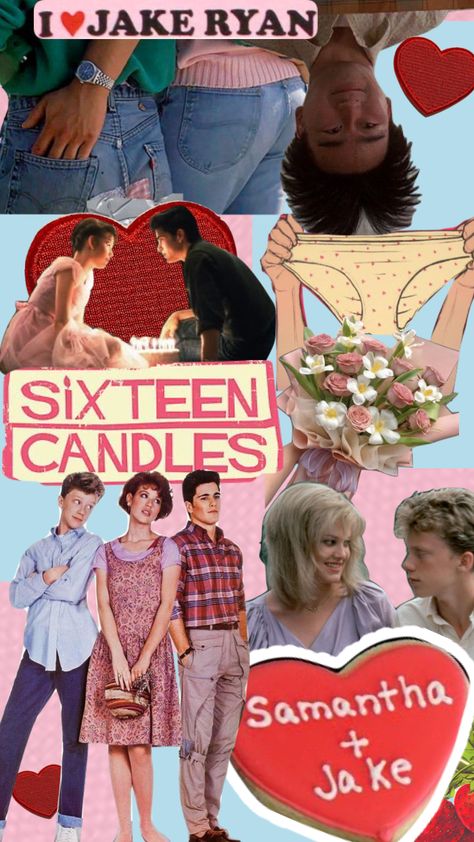 16 Candles Aesthetic, 16 Candles Movie Poster, Sixteen Candles Costume, Sixteen Wishes Movie Aesthetic, Sixteen Candles Movie Poster, 16 Candles Movie, Sweet Sixteen Movie, Jake Ryan Sixteen Candles, Sixteen Candles Movie