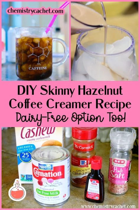 Coffee Creamer Homemade Healthy, Cinnamon Coffee Creamer, Flavored Coffee Creamer Recipes, Sugar Free Coffee Creamer, Sugar Free Creamer, Hazelnut Coffee Creamer, Healthy Coffee Creamer, Diy Coffee Creamer, Hazelnut Extract