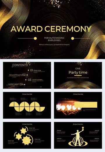 New Year Awards Ceremony PPT Templates#pikbest#powerpoint Gold Powerpoint, Presentation Slides Design, Award Template, New Year Planning, Powerpoint Business, Crazy Design, Powerpoint Free, Slides Design, Ceremony Design