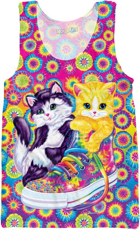 Lisa Frank Clothing, Lisa Frank Birthday Party, Lisa Frank Stickers, Colorful Wardrobe, Cat Allergies, Brand Accessories, Design Clothing, Lisa Frank, Fashion Top