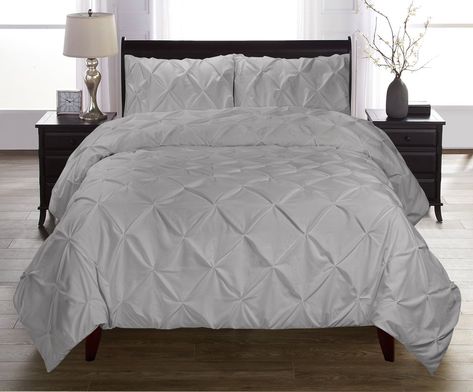 Tamiko Pintuck Duvet Set Pintuck Bedding, Laurel Park, Pintuck Comforter, Pintuck Duvet Cover, Grey Comforter Sets, Blue Comforter Sets, Chic Bedding, King Duvet Cover Sets, King Comforter Sets