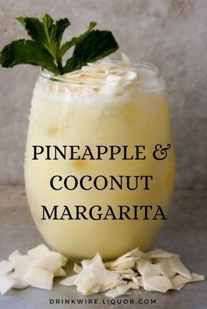 This Pineapple and Coconut Margarita is a unique twist on the classic Margarita. It's an easy to make cocktail that's perfect for any summer party. Pineapple Coconut Margarita, Painkiller Cocktail, Easy To Make Cocktails, Coconut Margarita, Pineapple And Coconut, Yummy Alcoholic Drinks, Liquor Drinks, Classic Margarita, Cocktail Sauce