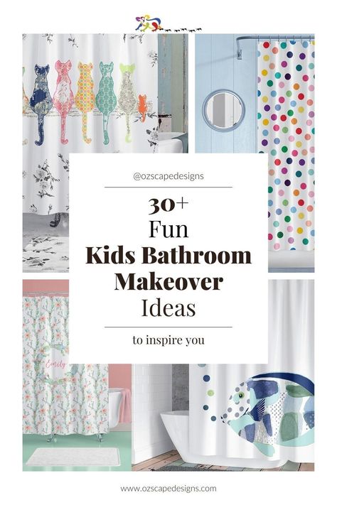 Kids Bathroom Color Ideas, Gender Neutral Shower Curtain, Kids Bathroom Ideas Shared Boy And Girl Decor, Kids Bathroom Shelves, Kid Shower Curtain, Kid Guest Bathroom, Boy And Girl Bathroom Ideas For Kids, Shared Bathroom Decor, Light Blue Kids Bathroom