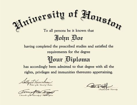 University of Houston Diploma Frame $182  http://www.diplomaframe.com/uhou/ct-bauer-college-of-business/gold-embossed-diploma-frame-132595.aspx Presbyterian College, Quotes For Graduation Caps, Hello Kitty Wedding, Watches Expensive, Business Writing Skills, Mens Watches Expensive, Graduation Certificate Template, University Certificate, Actuarial Science