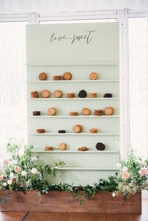 Cookie Wall, Cookie Stand, Dessert Display, Wedding Mood Board, Girls Dream, Love Is Sweet, Garden Party, Wedding Reception, Wedding Planning