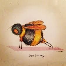 Bee Strong, Bee Cottage, Bee Artwork, Bee Inspired, Bee Art, Bees Knees, Whimsical Art, Animal Art, Cute Drawings