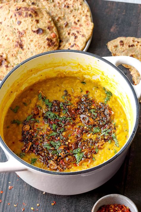 Easy Dal With Vegetable Paratha (Vegan & Healthy) Stews With Ground Beef, Soups And Stews Crockpot, Soups And Stews Comfort Foods, Stews Crockpot, Soups And Stews Easy, Ground Beef Soups, Healthy Soups And Stews, Beef Soups, Healthy Soups