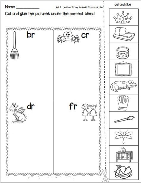 R Blends Worksheet, Kindergarten Blends, R Blends Worksheets, R Blends, Kinder Worksheets, Phonics Worksheets Free, Blends Activities, Phonics Blends, Letter Blends