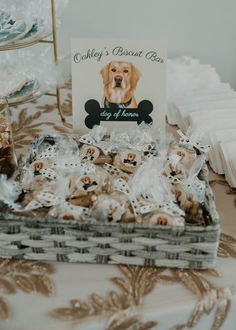 Dog Wedding Ideas - How to Include Your Dog in Your Wedding Day Dogs In Weddings Ceremony Ideas, Dogs In A Wedding, Best Wedding Ideas Romantic, Incorporating Animals Into Wedding, Ways To Involve Dog In Wedding, Take A Treat For Your Dog Wedding, Take Home Wedding Gifts, Dog Wedding Party Favors, Dog Bone Wedding Favors