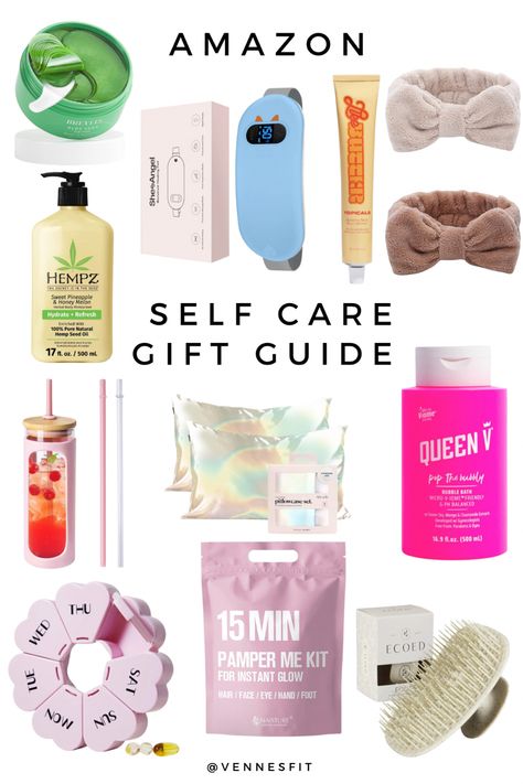 Self care gift guide - all products from amazon. Click the pin to see hiw to buy each item. Follow me at vennesfit ! #amazon #amazondeals #amazonaffiliatelink #amazonmusthaves #gifts #giftideas #giftforher #giftguide #giftsforcoworkers #holidaygiftguide #holiday #selfcare #selfcaretips #selfcareroutine #selfcareideas Amazon Self Care, Self Care Must Haves, Women Self Care, Amazon List, Self Care Gifts, Gifts Amazon, Holiday Gift Sets, Beauty Regimen, Beauty Lover