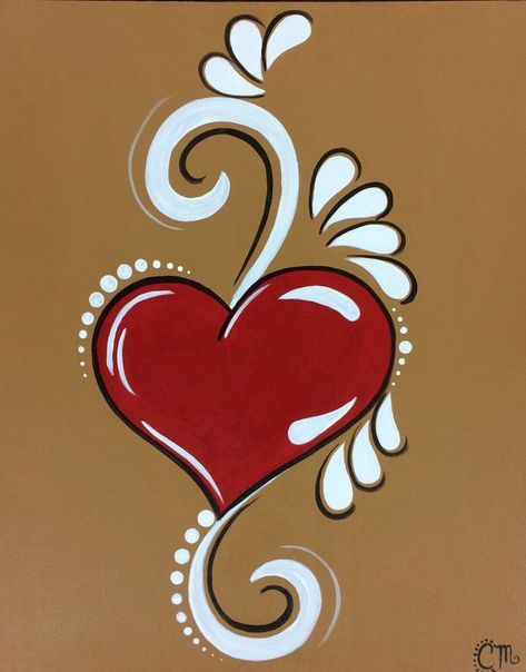 Valentine Heart Drawing, Painting Ideas Valentines, Heart Painting Ideas, Valentine Artwork, Face Painting Easy, Painted Hearts, Heart Drawing, Valentines Art, Face Painting Designs