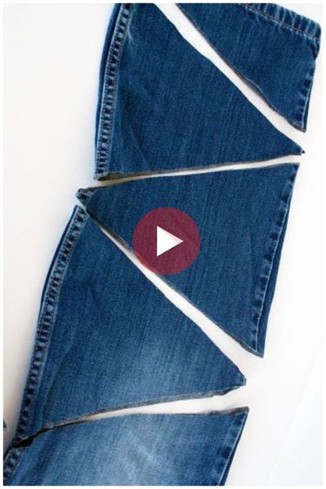 Återvinna Jeans, Diy Jeans Crafts, Artisanats Denim, Vestiti In Jeans, Tas Denim, Amazing Craft Ideas, Jeans Crafts, Denim Bag Patterns, Denim Crafts Diy