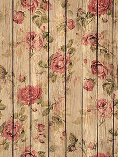 Wood panel & floral ~Background/wallpaper/lock screen Stary Papier, Shabby Chic Decorating, Shabby Chic Painting, Shabby Chic Sofa, Decoration Shabby, Cottage Shabby Chic, Shabby Chic Curtains, Shabby Chic Bathroom, Wallpaper Tumblr