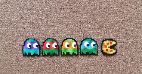 Perler Bead Ninja Turtle, Perler Bead Patterns Ninja Turtles, You High Perler Beads, Melty Bead Patterns Easy, Nerd Perler Bead Patterns, Ninja Turtle Perler Beads, Small Perler Bead Designs, Ninja Turtle Perler Bead Pattern, Ninja Turtles Perler Beads