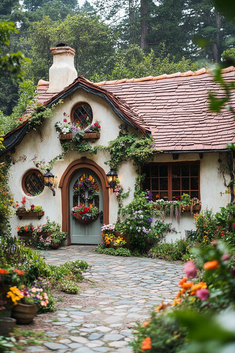 Discover 25+ enchanting home decor ideas to infuse your space with witchy vibes. From mystical tapestries to magical altar setups, awaken your inner witch and transform your home into a spellbinding sanctuary. 🌟🔮 #WitchyHomeDecor #MagicalSpaces #InnerWitch #EnchantingDecor Witchy House Exterior, Witch Cottage Interior, Cottagecore Houses, Cottagecore Homes, Whimsical Architecture, Tiny Glade, Witchy Cottage, Witches Cottage, Fairytale Houses