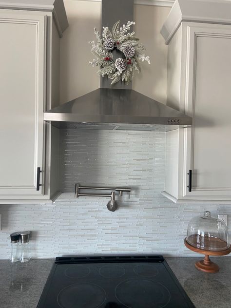 Reef, Christmas decor, Hood Range, Kitchen, 2021, home decor Range Hood Wreath, Kitchen Hood Christmas Decor, Range Hood Christmas Decor, Wreath On Hood Vent, Kitchen Hood Decor, Hood Christmas, Kitchen Cooker Hood, Hood Range, Metal Range Hood