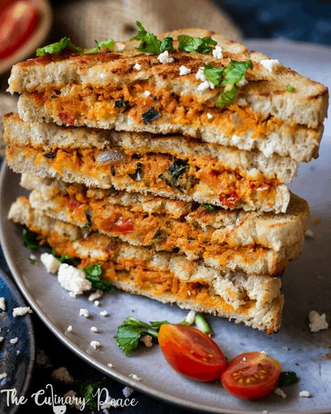 Paneer Sandwich (Bakery-style Masala Toast) – The Culinary Peace Vegetarian Sandwich Recipes Indian, Paneer Sandwich Recipes Indian, Bagel Sandwich Vegetarian, Desi Sandwich, Indian Sandwich, Paneer Sandwich Recipe, Masala Toast, Sandwich Recipes Indian, Paneer Sandwich