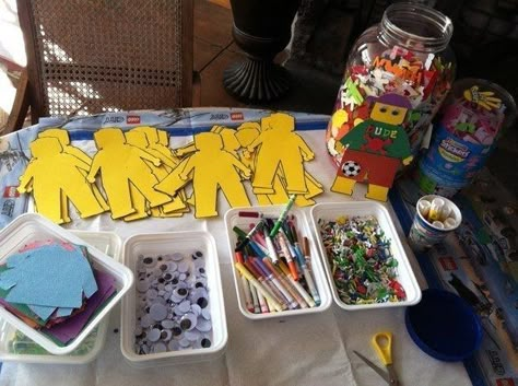 Lego Movie Party, Lego Friends Party, Ninjago Birthday Party, Lego Themed Party, Ninjago Birthday, Ninjago Party, Lego People, Lego Birthday Party, Lego Craft