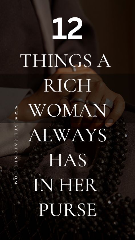 The ultimate rich woman purse essentials. Purse Must-haves. Rich woman lifestyle. Rich woman aesthetic. Old money woman lifestyle. How to become a rich woman. Rich woman aesthetic classy. Rich woman purse. Purse essentials list. Purse essentials everyday. Small purse essentials. Classy Wallets Women, Women Wallet Aesthetic, Old Money Wallet, Old Money Perfumes Women, Old Money Purse, Old Money Essentials Woman, Old Money Must Have, Old Money Handbags, Purse Essentials Everyday