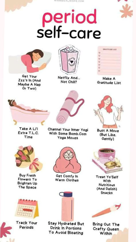 Period Self Care, Period Things, Period Stuff, Healthy Period, Period Tips, Period Care, Period Kit, Girly Tips, Period Hacks