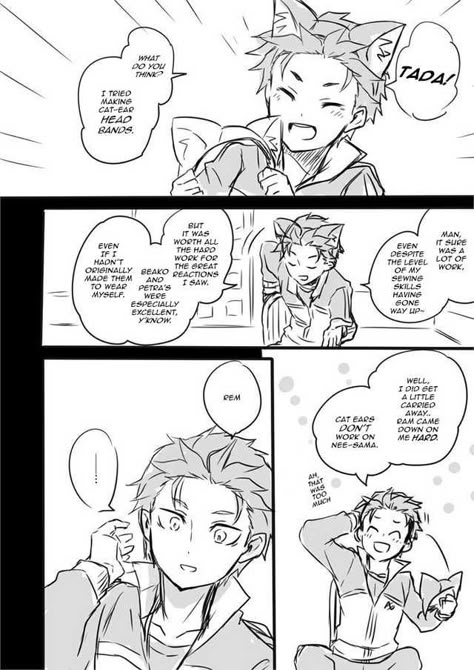 SubaNyan - Rem Ending - Imgur Subaru And Rem, Re Zero Comic, Tbate Fanart, Subaru X Rem, Anime Logic, Re Zero Subaru, Natsuki Subaru, Subaru Natsuki, Tanya The Evil