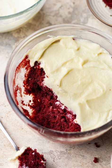 ONE BOWL RED VELVET CAKE - Bake with Shivesh Chocolate Velvet Cake, Bake With Shivesh, Dessert Cravings, Powdered Food Coloring, Red Velvet Cake Recipe, Velvet Cake Recipes, Microwave Cooking, Healthy Cake, All Purpose Flour