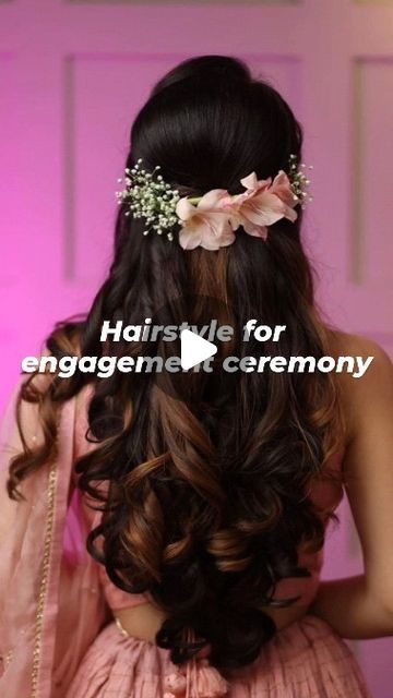 Hairstyles For Bride For Reception, Reception Bridal Hairstyle, Reception Hairstyles For Bride, Haïr Style For Engagement Bride, Reception Bride Hairstyle, Engagement Hairstyles For Bride, Engagement Bride Hairstyle, Hair Styles For Reception, Reception Hairstyle For Bride