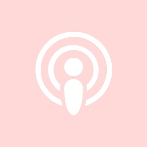 Pink Podcast Icon, Podcasts Icon, Cute Pink App Icons, Organizing Apps, Ikon Logo, Peach App, Pastel Pink Icons:), App Ikon, Whatsapp Logo