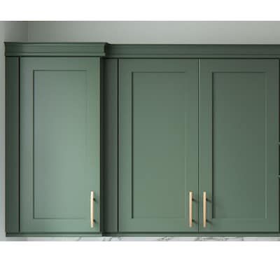 allen + roth Galway 36-in W x 30.125-in H x 12-in D Sage Wall Fully Assembled Cabinet (Flat Panel Shaker Door Style) in the Kitchen Cabinets department at Lowes.com Sage Door, Green Shaker Cabinets, Flat Panel Doors, Semi Custom Cabinets, Shaker Door Styles, Sage Green Walls, Shaker Doors, Shaker Style Doors, Cabinet Style