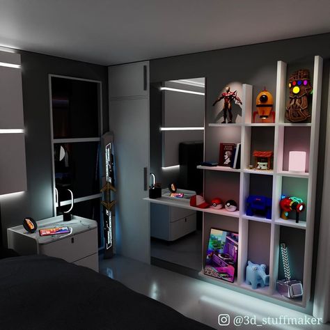 Male Bedroom Ideas, Bad Room, Luxury Room Bedroom, Video Game Room Design, Mens Bedroom, Gamer Room, Video Game Room, Luxury Rooms, Game Room Design