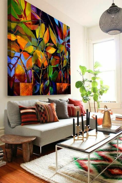 Large Abstract Wall Art Living Room, Beautiful Environment, Canvas For Beginners, Soyut Sanat Tabloları, Simple Acrylic Paintings, Interior Design Art, Beginner Painting, Art Deco Interior, Abstract Canvas Art