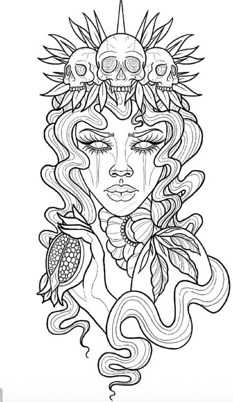 Female Body Tattoo, Flower Relief, Casino Tattoo, Catrina Tattoo, Beginner Tattoos, Coloring Designs, Female Sleeve, Adult Coloring Designs, Tattoo Stencil Outline