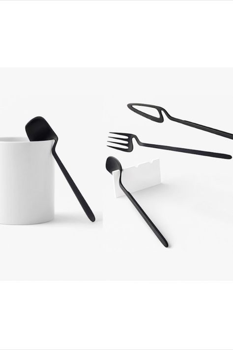 Cutlery Design Modern, Innovative Product Design Ideas, Minimal Product Design, Kitchen Utensils Design, Brutalist Furniture, Fork Design, Johnson Tsang, Forks And Knives, Spoon Design