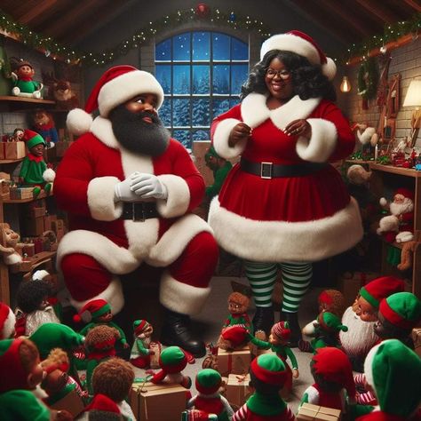 Black People Christmas, Merry Christmas Greetings Quotes, African Pictures, Black Christmas Cards, Christmas Greetings Quotes, Christmas Images Free, Black Santa Claus, African American Holidays, African Christmas