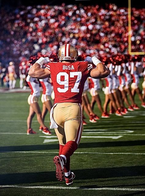 Football Studs, 49ers Nation, Nfl Art, Nick Bosa, 49ers Players, Baseball Men, Nfl Football 49ers, Nfl 49ers, Football Photography