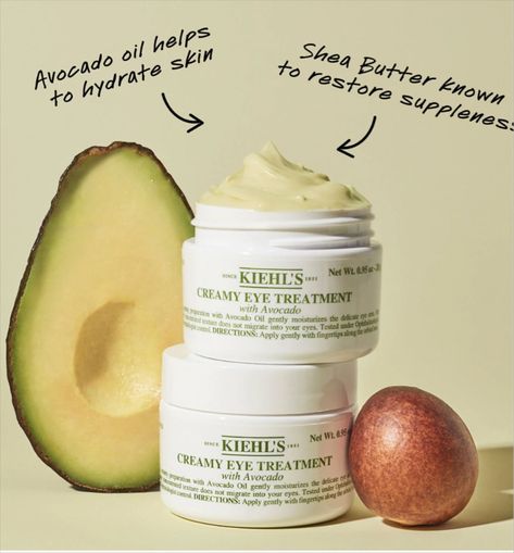 Kiehl's Since 1851Creamy Eye … curated on LTK Avocado Eye Cream, Avocado Face Mask, Swollen Eyes, Eye Texture, Alcohol Free Toner, Remove Dark Circles, Dark Circles Under Eyes, Insta Pictures, Soften Skin