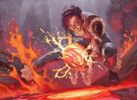 ArtStation - Igneous Inspiration Magic: The Gathering, Mtg Art, Dnd Ideas, Arte Fantasy, Magic Art, Fantasy Inspiration, Dnd Characters, Fantasy Artwork, Magic The Gathering